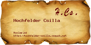 Hochfelder Csilla névjegykártya